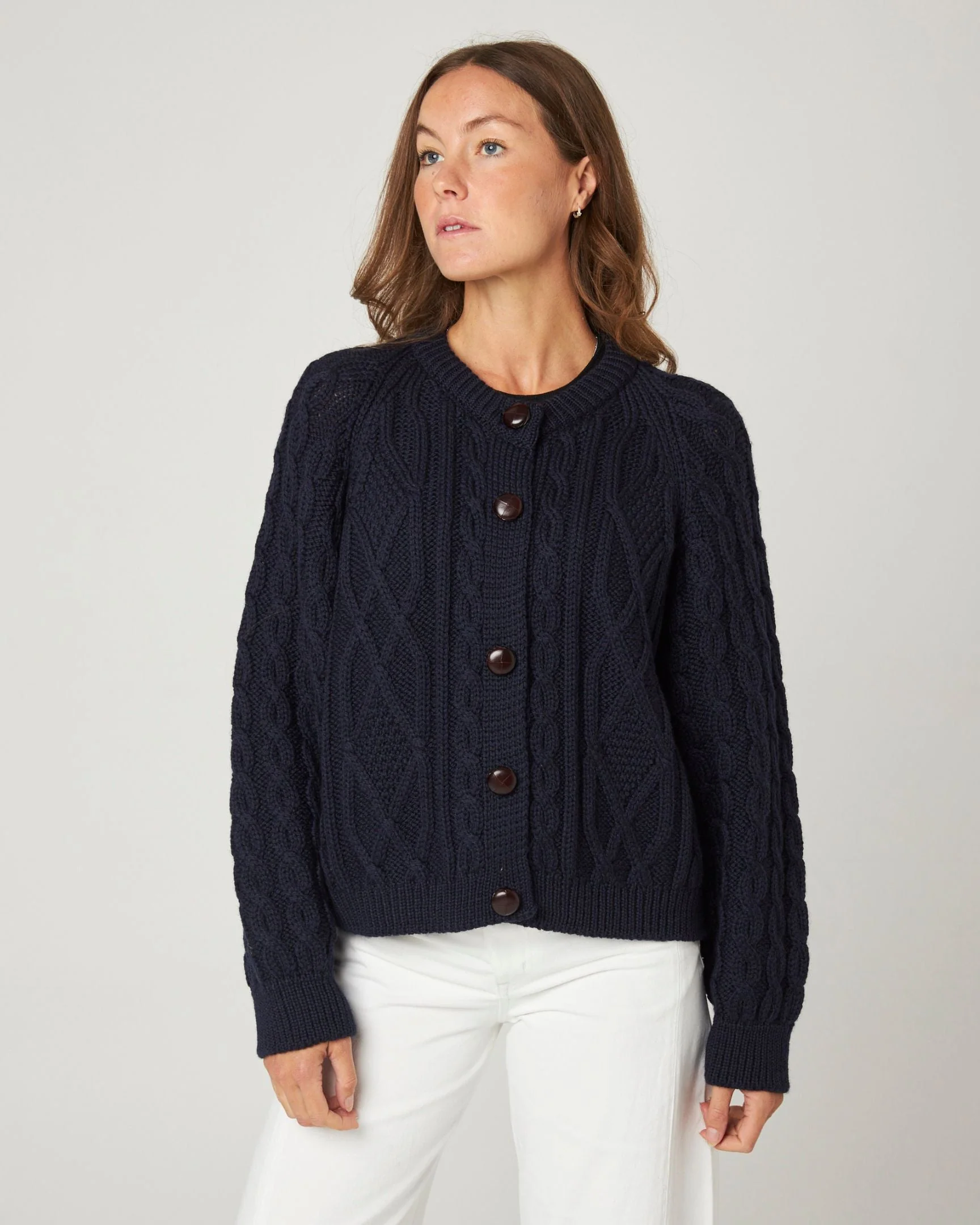 Beckett Cable Knit Cardigan - Image 3