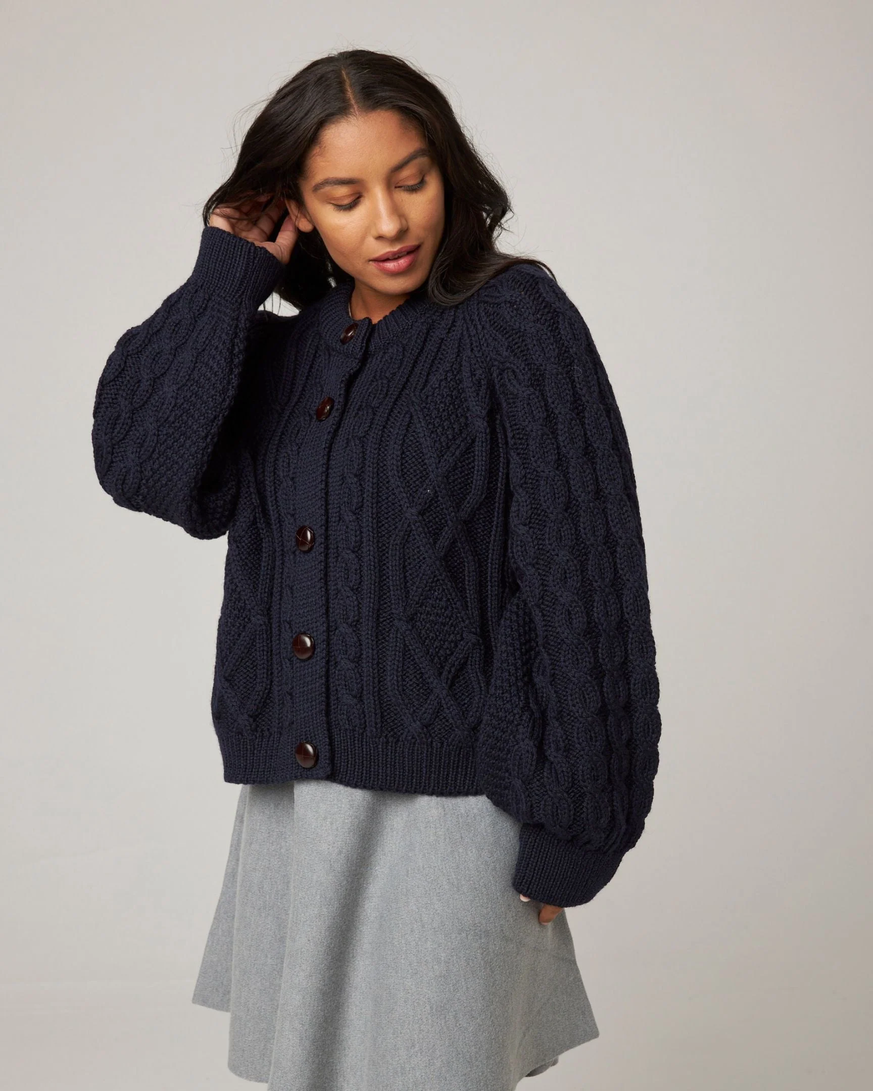 Beckett Cable Knit Cardigan - Image 5