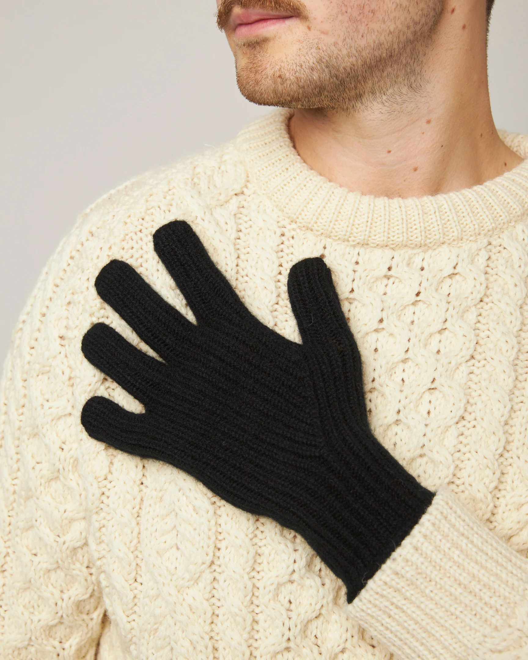 Men's Porter Ribbed Gloves - Image 2