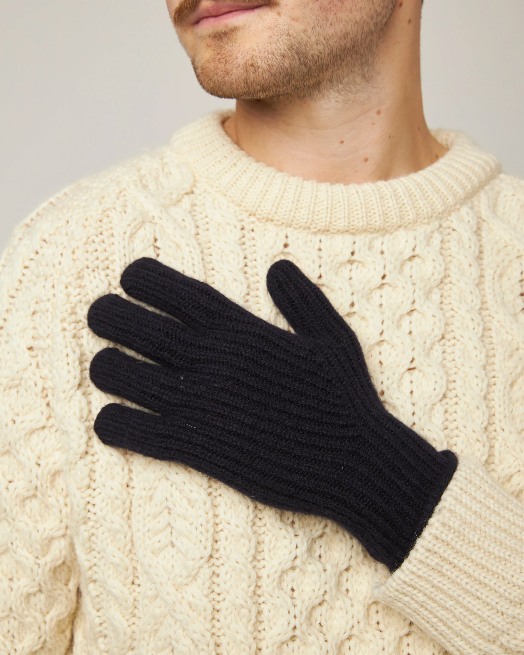 Men's Porter Ribbed Gloves - Image 3